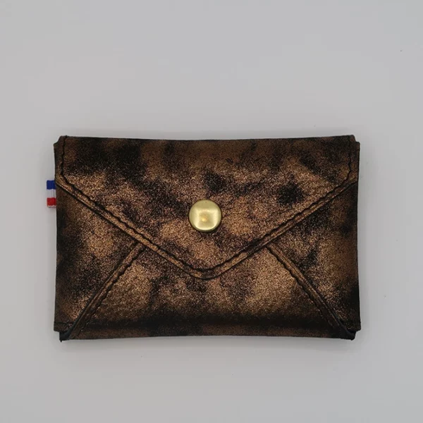 Porte-monnaie Le MINIMALISTE noir doré