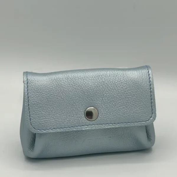 Porte-monnaie L'ESSENTIEL bleu ciel irisé